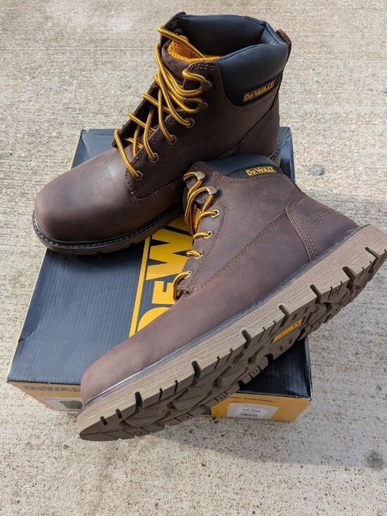 DEWALT Durham WP/ST Men\'s Work Boots Size 10.5 Brown Waterproof Steel Toe NEW main image 4